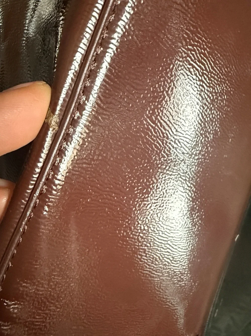 ZARA TOTE  — WINE RED